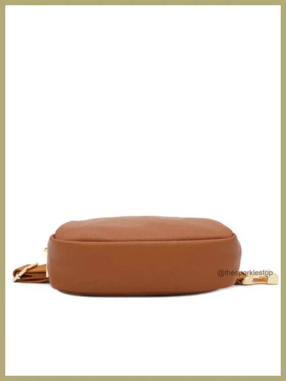 Faux Leather Belt Bag Fanny Pack with Gold Hardware Adjustable Waist
